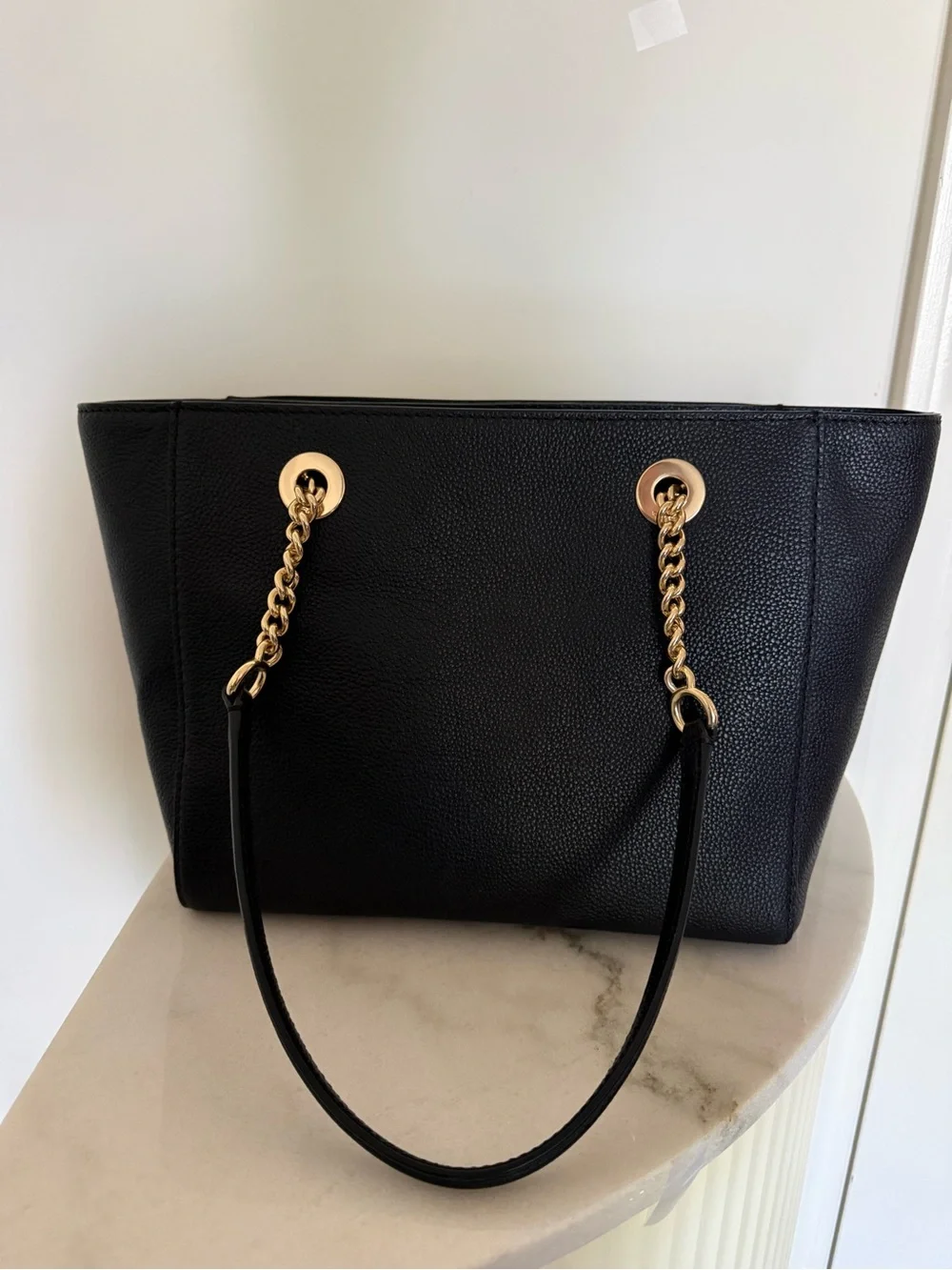 Coach Turnlock Chain Tote Bag